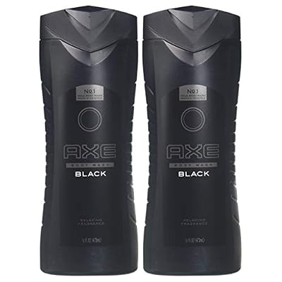 Axe Body Wash Black Frozen Pear And Cedarwood 12Hr 16 Ounce (Pack of 2)