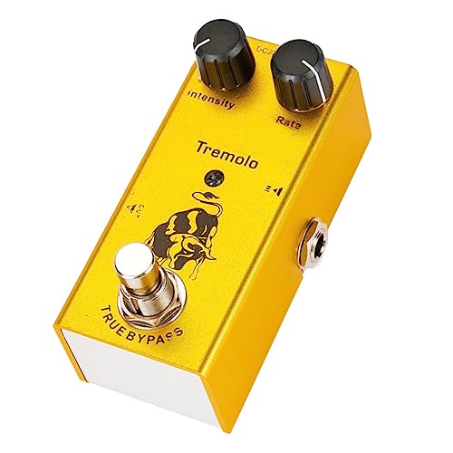 Pédale de trémolo pour guitare IMIKEYA avec true bypass et simulation d'ampli