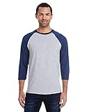 Hanes Mens X-Temp Baseball T-Shirt