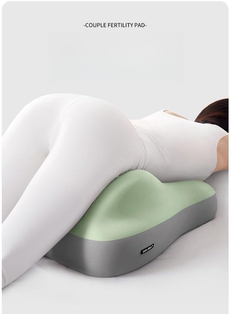 Couples Butt Cushion for Pregnant Women - Sturdy Design, Pillow for Couple Intimacy with Zipper, Wedge Breathable High Elasticity Pillow Memory Foam, for Sitting, Lying, Providing Intimate Support (F)