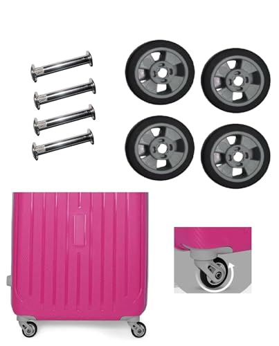 Image of Repair Replacement Luggage Wheel Part Accessories for VIP, Safari, American turistr, Skybag Suitcase Trolley Bag for Luggage Parts ((5 CM) 4 PCS Grey Wheel)