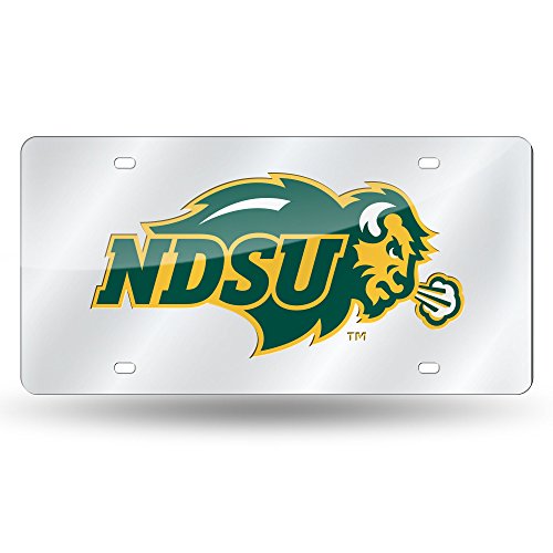 NCAA North Dakota State Bison Laser Inlaid Metal License Plate Tag