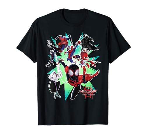 Marvel Spider-Man Spiderverse Action Group Graphic T-Shirt T-Shirt