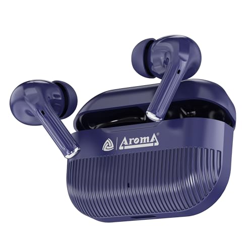 Image of AROMA TWS20 Sonic V5.4 Upto 60Hr Playtime* ENC Dual Paring Fast Charging, Heavy Bass Bluetooth