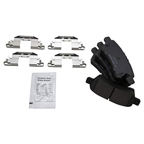 Image of TRQ Rear Brake Pad & Rotor Kit, with Chemical Kit Parking Brake Shoe Set Ceramic Compatible with 2006-2007 Nissan Xterra
