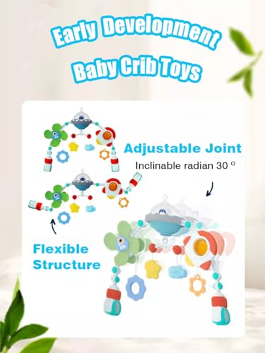 Image of Pau1Hami1ton Baby Stroller Arch Toys, Car Seat Toys,Bouncer Toy Bar /Mobile for Bassinet,Adjustable Baby Hanging Toys Fit for Crib Bed,Stroller.S-19(Spacecraft)
