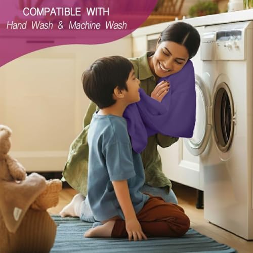 Image of Trance Cotton Feel Terry Ultra Soft Waterproof Mattress Protector Twin Bed Size | Breathable - Hypoallergenic Bed Cover (78x48 inch | 6.5x4 feet, Plum - Pack of 1)