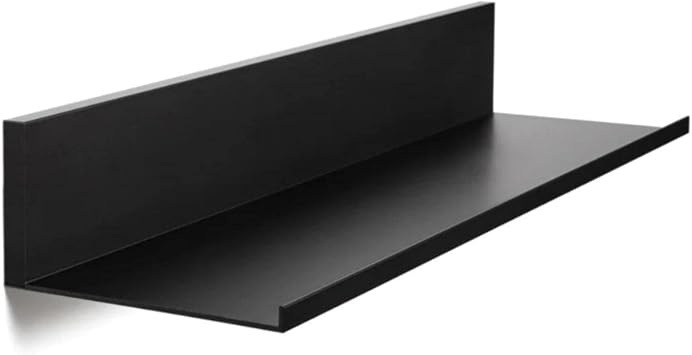 Hangman L18B 18-Inch No-Stud Floating Shelf Black Powder Coat