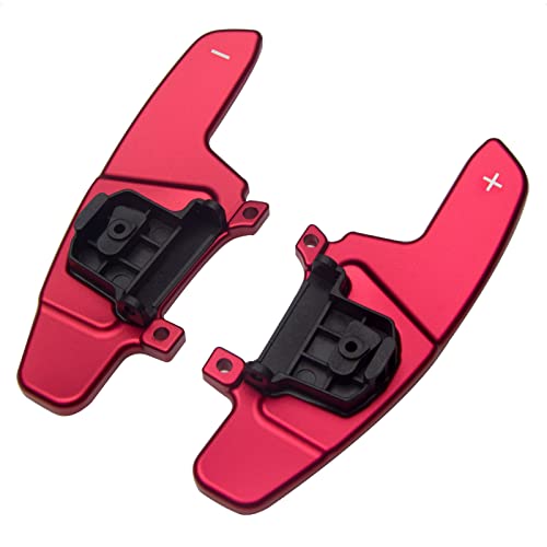 SK CUSTOM Replacement Steering Wheel Shift Paddle Extended Shifter Compatible with VW Golf 7 Scirocco SAGITAR GLI LAMANDO GTS Polo GTI Car Accessories Aluminum Alloy Red