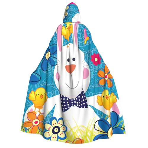 Cape à capuche unisexe Happy Easter pour cosplay et fêtes