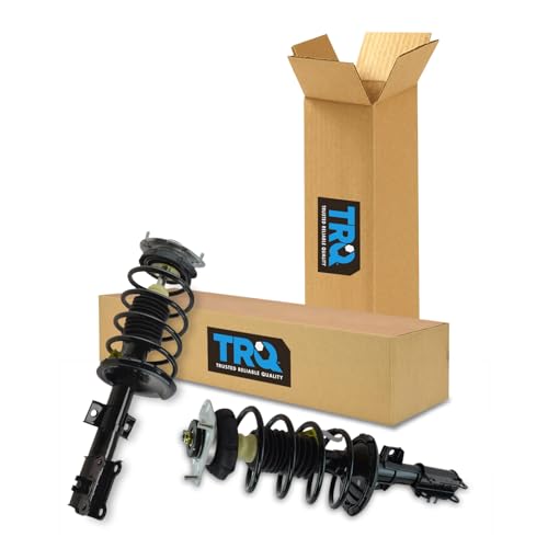 Image of TRQ Front Driver and Passenger Side Strut and Spring Assembly Set Loaded | For 01-02 Volvo V70 03-07 XC70