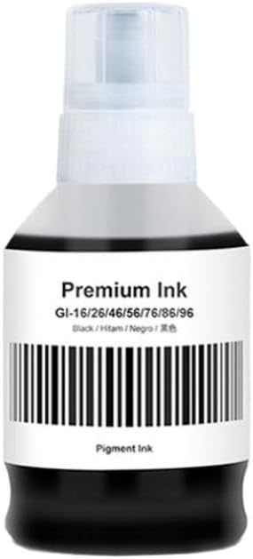 Compatible Refill Ink GI 76 for MAXIFY Printers GX3070 GX4070 GX5070 GX6070 GX6570 GX7070(1Bottle-BK)