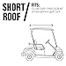 Classic Accessories Fairway Short Roof 2-Person FadeSafe™ Club Car Precedent Golf Cart Enclosure
