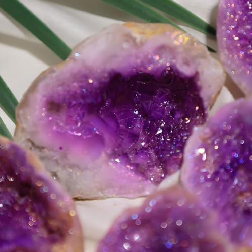 Cave de cristal d'améthyste violette de 100g 150g pour décoration de maison - 4