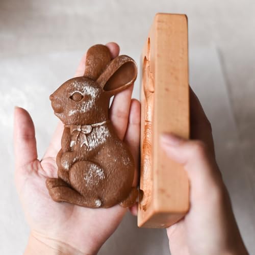 Molde de madera para galletas tallado en 3D con varias formas para repostería DIY 5