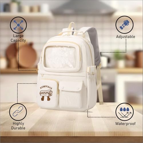 Image of Tinytot 25 Litre, Japanese Korean Style Niche College Students Light weight School bag Women's Travel Backpack