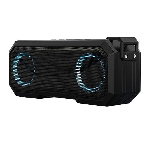 HIONJIN Portable Speaker Flash Light Speaker Bass Stereo IPX