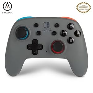 PowerA Nano Enhanced Wireless Controller for Nintendo Switch – Grey-Neon