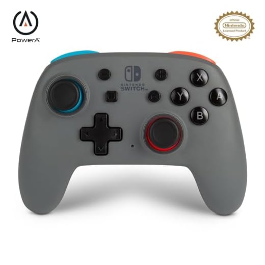 ENHANCED WIRELESS NANO CONTROLLER - GREY-NEON (Nintendo Switch)