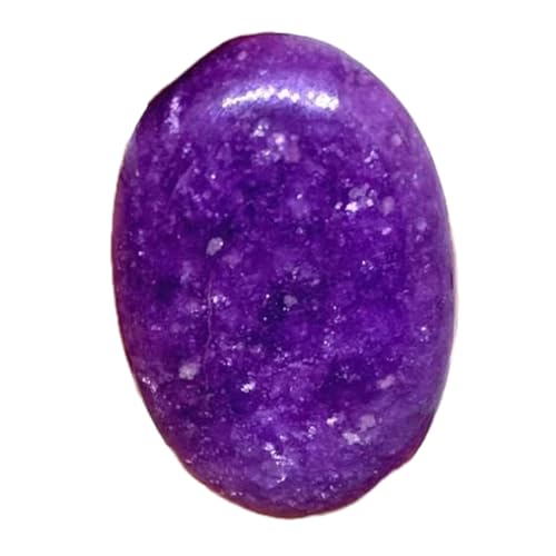 Lépidolite violette naturelle ovale inspirante pour bijoux faits main