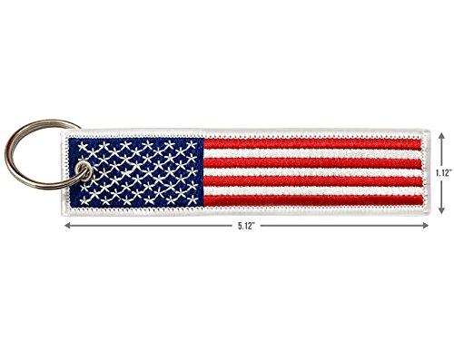 Flag Keychain Tag With Key Ring, Edc For Motorcycles, Scooters, Cars And Gifts (United States Of America) #TOP1