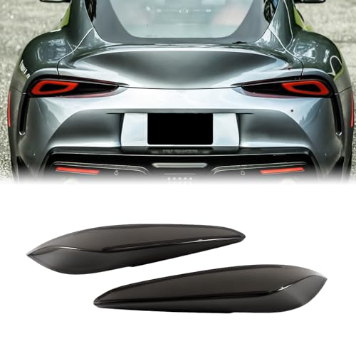 OSNLEW Car Tail Light Lamp Cover fit for Toyota Supra GR A90 A91 MK5 2019-2024, Smoked Taillight Shell Trim Cover, Transparent Gray