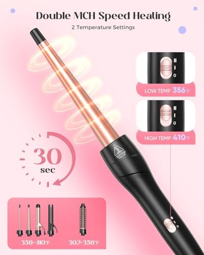 5 in 1 Curling Iron with Thermal Brush and 4 — lifestyle photo