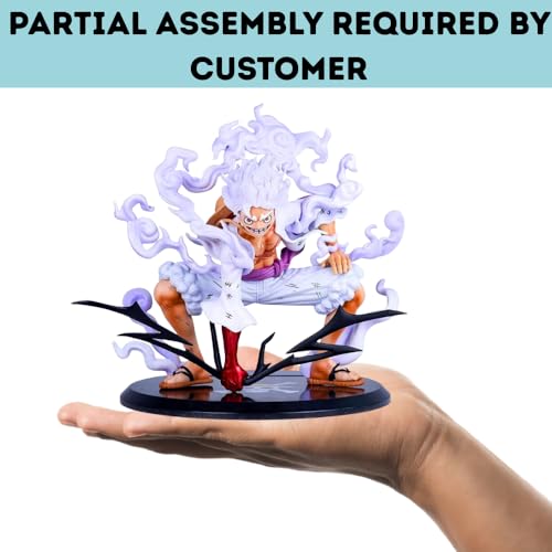 Image of FUNFOB Monkey D Luffy Action Figure Height-17cm Collectible for Anime Fans PVC Multicolour | Black Plate- Luffy
