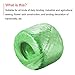 MECCANIXITY Polyester Nylon Plastic Rope Twine Household Bundled for Packing Gardening Craft,100m Length,White Yellow Green,3 Rolls