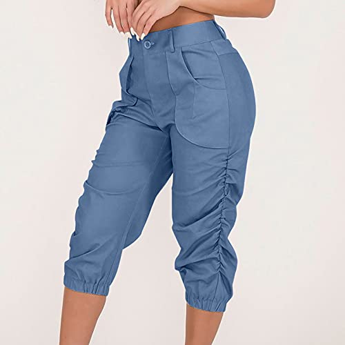 YJLX Pantaloni estivi da donna Capri - Pantaloni