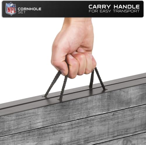 Wild Sports 2'x3' MDF Wood NFL Denver Broncos Cornhole Set - Grey Wood Design by Wild Sports - Image 5