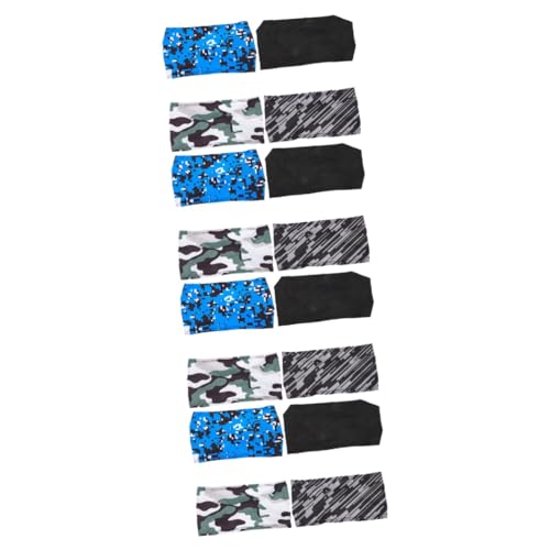 SUPVOX 16 Peças Faixa De Suor Bandanas De Fitness Elegantes Elástico De Cabelo Bandas Anti-suor Faix