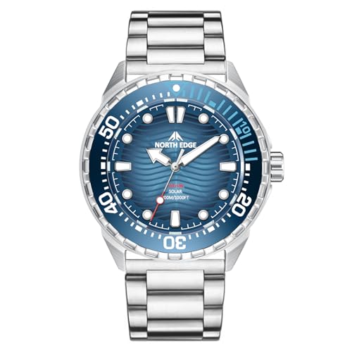 Montre solaire homme étanche 300m et mouvement quartz analogique