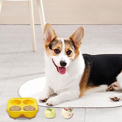Silikonformen für Welpen-Leckerlis, antihaftbeschichtet, für Haustiere, Schokoladenform, hitzebeständig, spülmaschinenfest, Joghurt, Leckerlis, Brühe für Hunde und Katzen Teksome