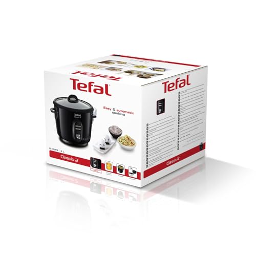 Tefal Classic 2 Cuiseur à riz automatique, Capacité 3 L, 900 g de riz, Cuiseur vapeur, Cuve antiadhésive, Maintien au chaud, Cuisson sans surveillance RK102811