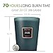HomeLights Highly Scented Soy Candles Big 33.3 oz for Home. 3 Cotton Wicks, Smokeless Long Lasting 70 hrs in Balsam & Cedar. 5x6, Great Gift for Women & Men