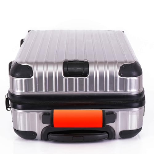 Image of Neoprene Luggage Handle Wrap 5pcs Pack Neon Luggage Tags /Identifiers Bright Luggage Markers Airport Travel Accessories for Luggage /Suitcase Fluorescent Orange