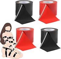 Bondage Fessel Set Tape 4er 5cm*16m Fesselband Statische PVC Fesseln Band BDSMs Sexspielzeug für Sex Play Paare Weiblich Männlich Extrem Ideal Sinnliche Spiele und Bondage-Abenteuer