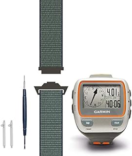 C2D JOY Compatible with Garmin Forerunner 310XT Replacement Band with Quick Release Spring Bar and Tool, Sport Mesh Strap Nylon Weave Watchband for Sports & Outdoors - 23#, L (6.4-9.3in.)