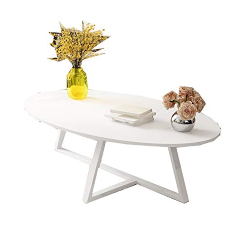 LSX - Mesa de Centro Mesa de Centro, Algunas mesas de té Mesa Ovalada Sala de Estar económica IKEA Simple Creative Nordic Small Family Tea Table (4 Colores, 2 tamaños). Mesa Auxiliar