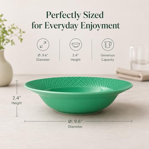 Porcelaine Rhombe Color assiette creuse Ø24.5 cm haut de gamme