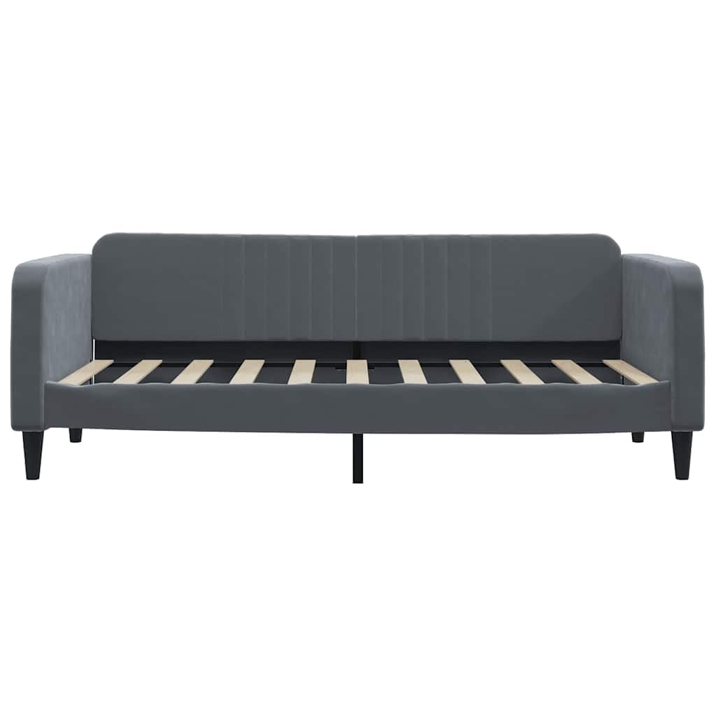 vidaXL Sofá Cama Terciopelo Gris Oscuro 90x190 cm