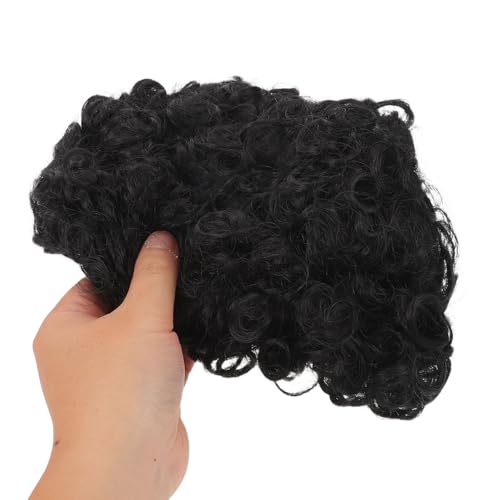 Postiche afro courte bouclée idéal pour cosplay Halloween et soirées à thème - 4