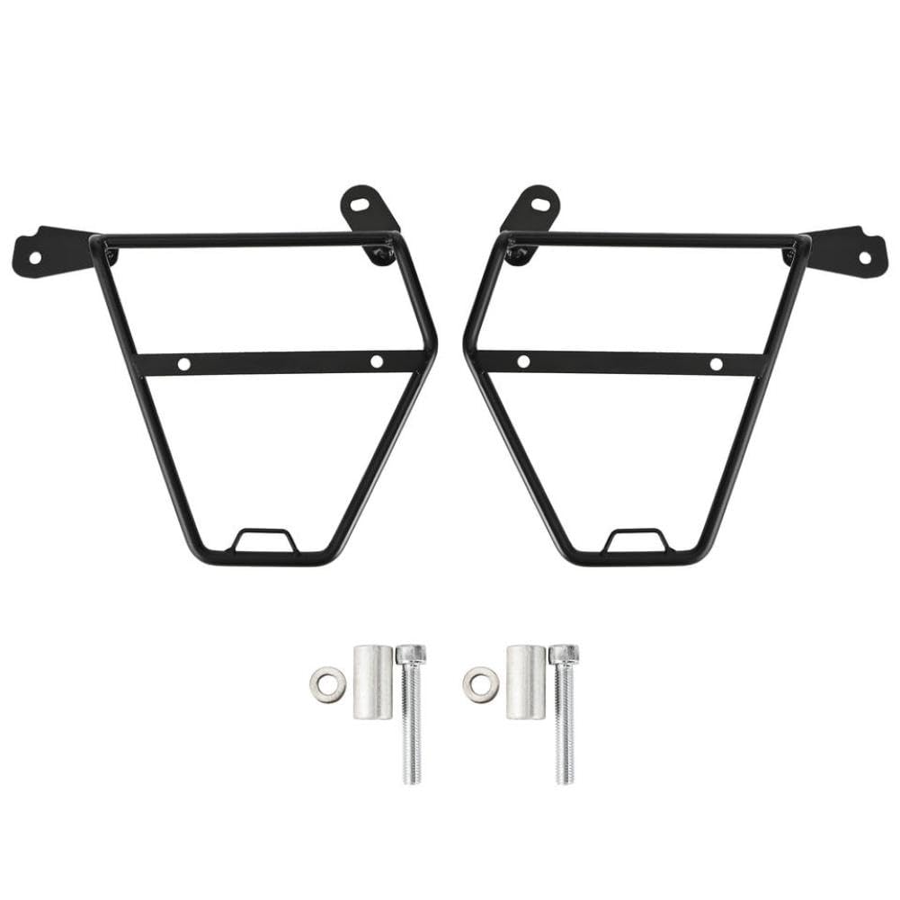 Cmaydmuma Lef And Right Black Saddlebag Support Mounting Bracket For Cb350 Gb350 Hness 2021 2022 2023 Compatible With Cb350 Gb350(Lef And Right)