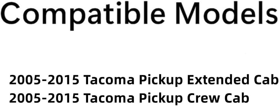 Driver Left Side Front Door Window Door Glass Compatible with Toyota Tacoma Pickup Extended Cab / Crew Cab 2005-2015 Models