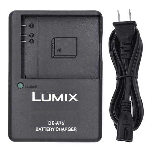 DE-A75 DMW-BCH7E Battery Charger for Panasonic Lumix DE-A75B DE-A76 DE-A76A DMW-BCH7 DMW-BCH7GK DMW-BCH7E DMW-BCH7PP DMC-FT10 DMC-TS10DE-A75B DE-A76 Cameras Power Supply