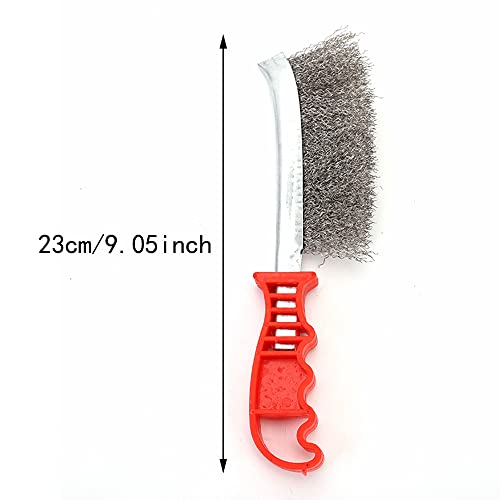 Image of Wire Scratch Brushes BLLNDX 2PCS Stainless Steel Wire Brush for Automotive, Cleaning Welding Slag and Rust