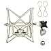 SUUNTOK Microphone Shock Mount Anti-Vibration Mic Holder Spider Recording Mic Shockmount Stand Compatible with Neumann U87 Ai, U89 i and TLM 67 (Champagne)