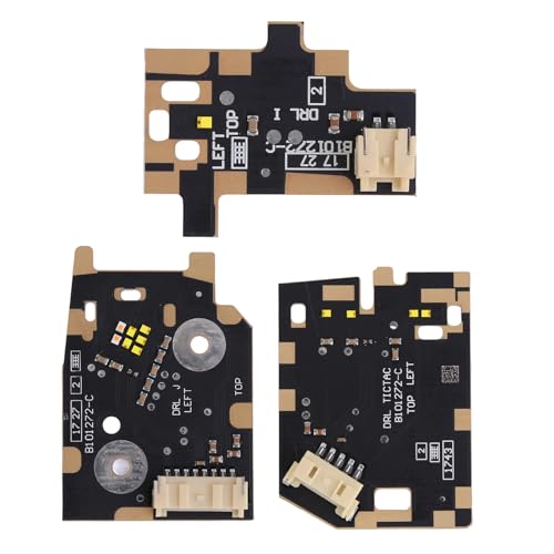 3PCS Left White DRL LED Boards Daytime Running Headlight Chips for Range Rover Velar 2018 2019 2020 2021 Angel Eyes Daytime Running Light DRL Boards LED Module Replace B103682-C B101272-C