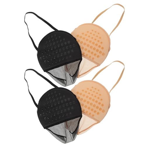 SHERCHPRY 2Pairs Invisible Half Palm Socks for Women Skid and Breathable Design Comfortable Summer Footwear Socks Skin Tone and Colors